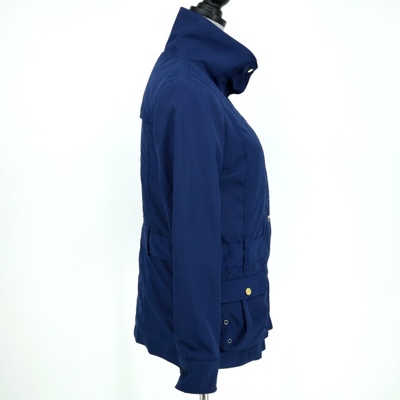 Soma Intimates Jacket Women XS Navy Blue Zip Snaps Lining Barn Chore Utility - Picture 5 of 16